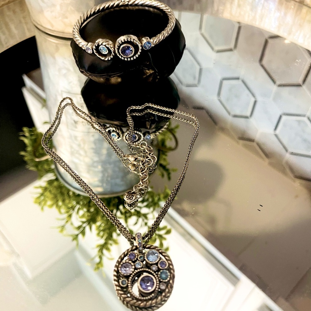 Brighton Halo necklace and bangle set